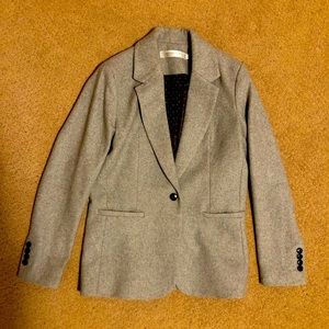 Wool single button blazer